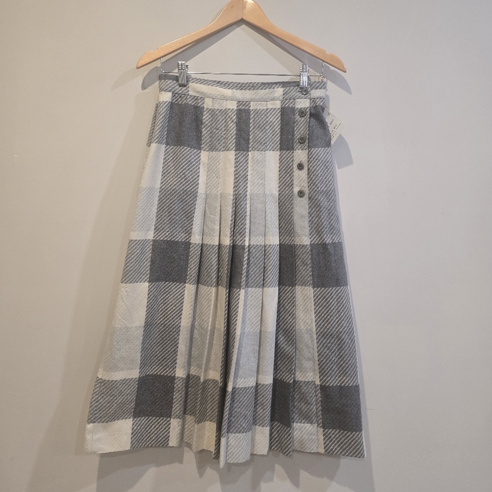 Plaid Gray Women's Skirt